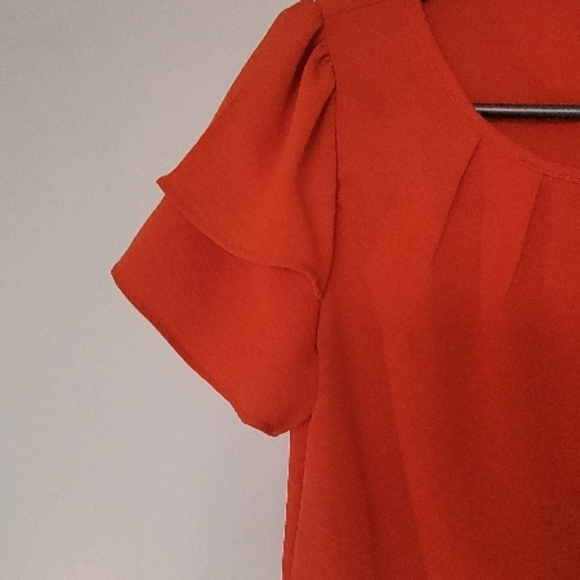 Orange  Blouse - Picture 4 of 6